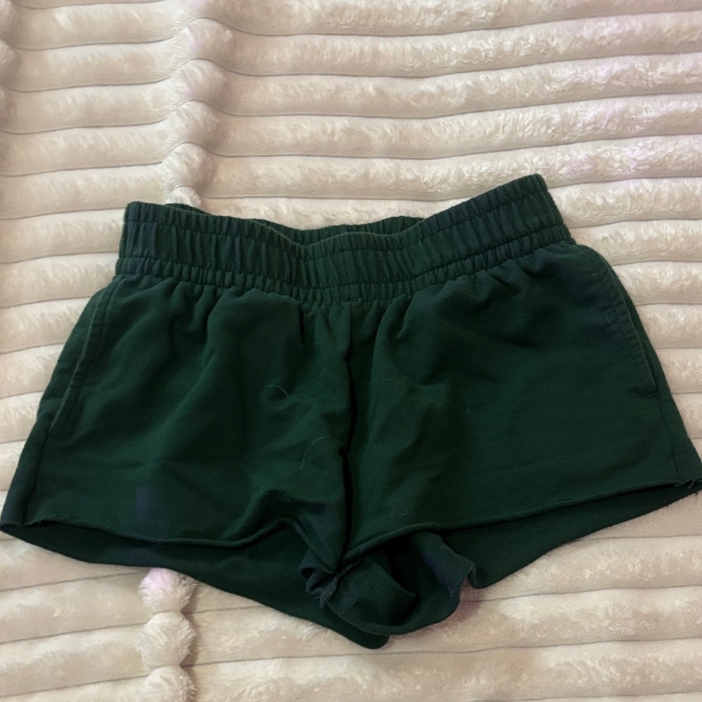 Wild Fable Dark Green Athletic Shorts